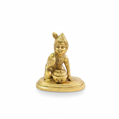 Brass Laddu Gopal Idol