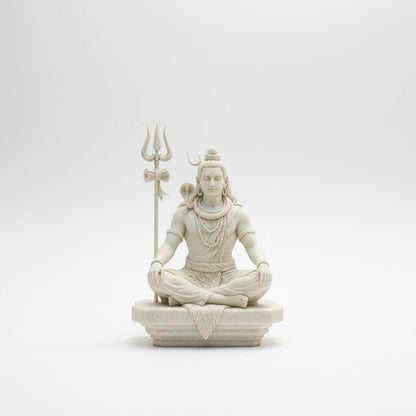 White Marble Lord Shiv Idol
