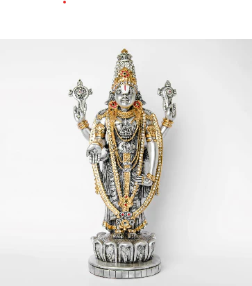 Silver Plated Balaji Idol
