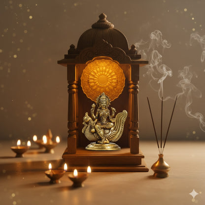 Brass Lord Saraswati Mata Idol