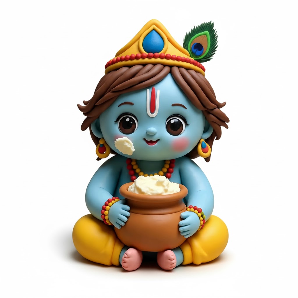 Makhan Chor Krishna Idol