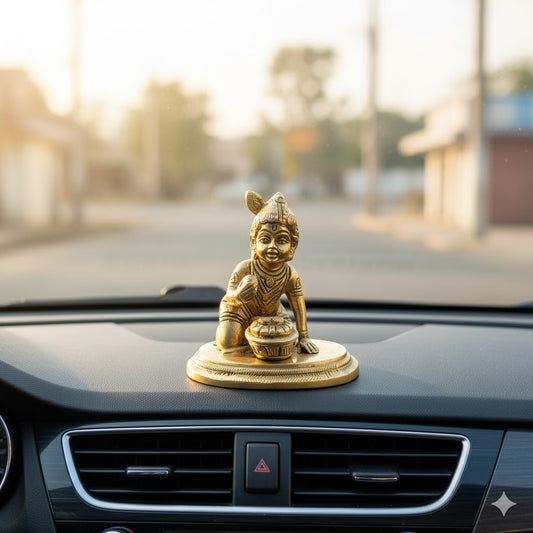 Brass Laddu Gopal Idol