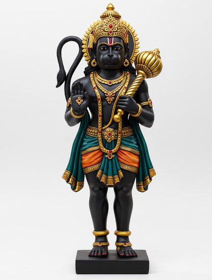 Black stone Lord Hanuman Idol