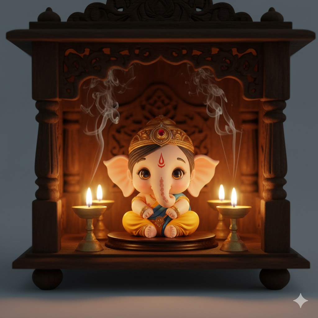 Cute Bal Ganesha Idol