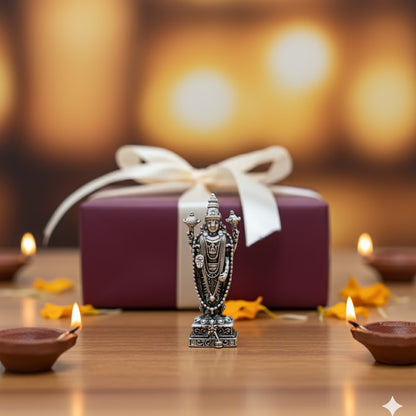 Silver Plated Lord Murgan Ji Idol Style 4 (3 Inch)