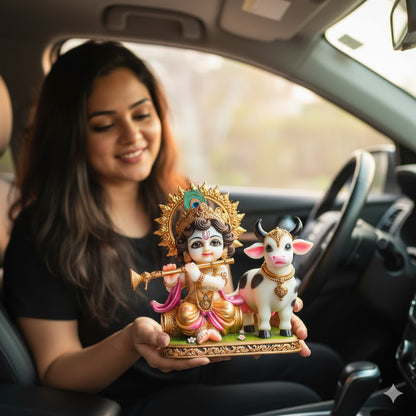 Bal Krishna With Cow Idol