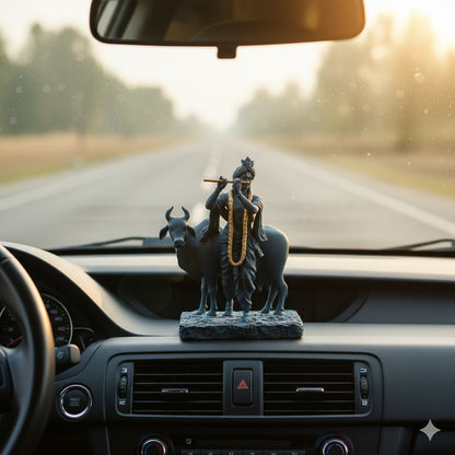 Krishna With Cow Idol
