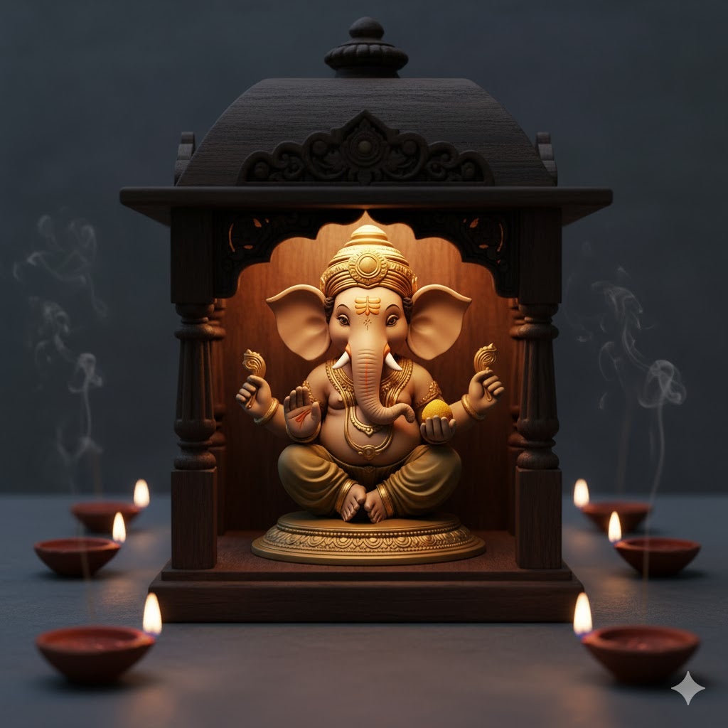 Lord Ganesha Antique Color