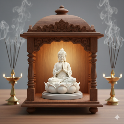 White Marble Lord Buddha Statue