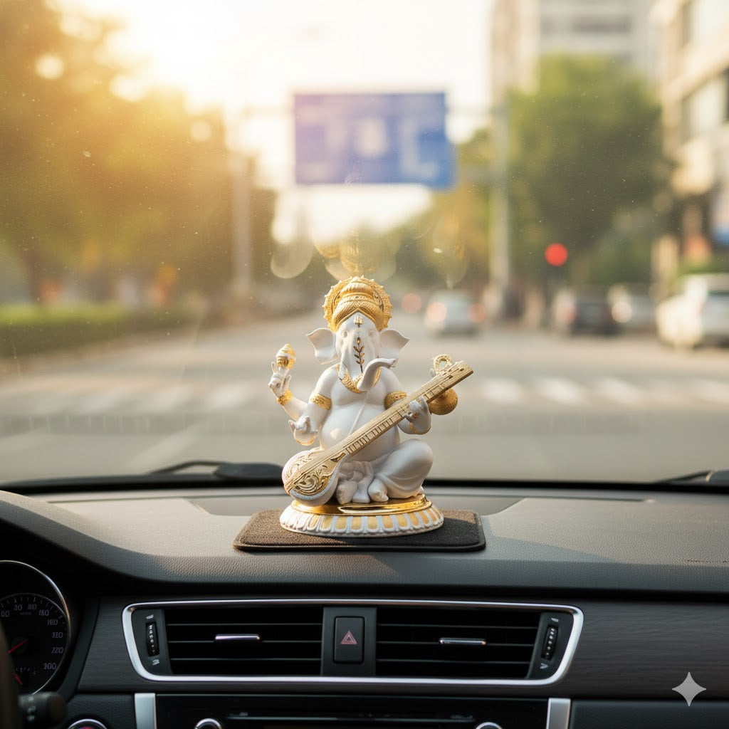 Gold Plated Lord Ganesha Idol