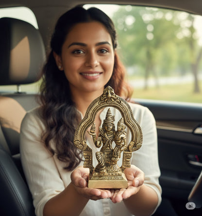 Brass Swarna Akarshana Bhairava Idol