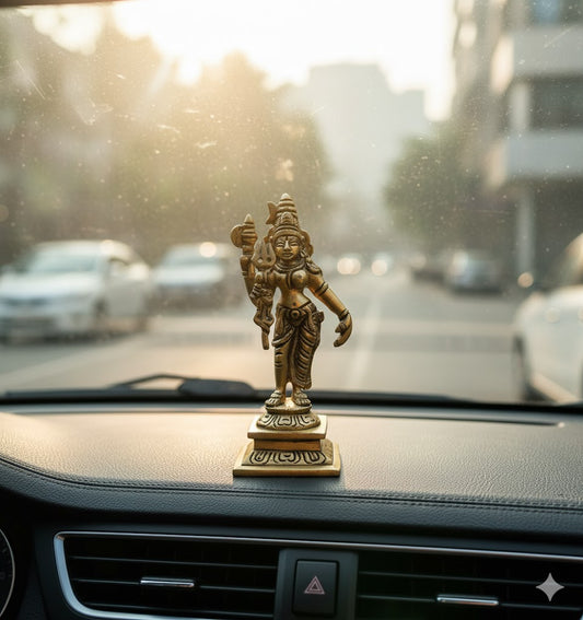 Buy Brass Ardhanarishvara Statue Online – 5 Inch, 440g Handcrafted Divine Idol