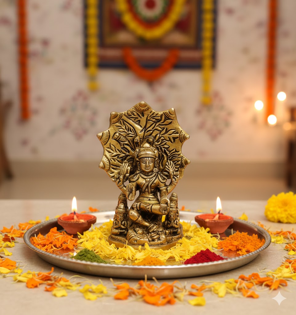 Buy Brass Dakshinamurthy Statue Online – Handcrafted South Indian God Idol for Pooja & Home Decor