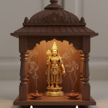 Lord Kartikey Statue (Golden Finish)