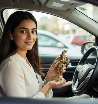 Buy Brass Andal Idol Online – Handcrafted 3 inch, 120g Thiruppavai Goddess Statue for Pooja, Home Temple & Divine Grace