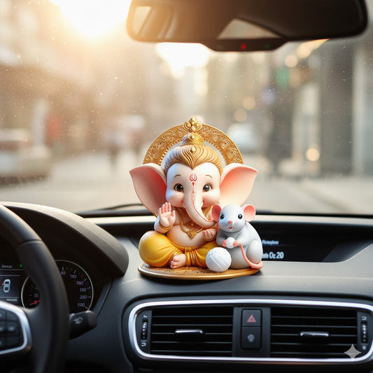 Bal Ganesha With Mushak Idol