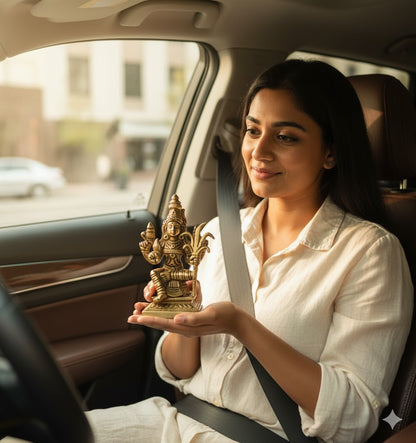 Brass Kamatchi Amman Statue Online – 430g, 4″ Handcrafted Divine Idol for Pooja