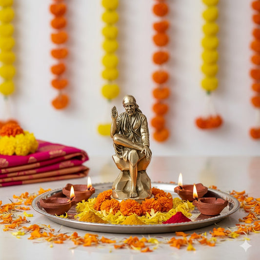 Brass Shirdi Sai Baba Statue