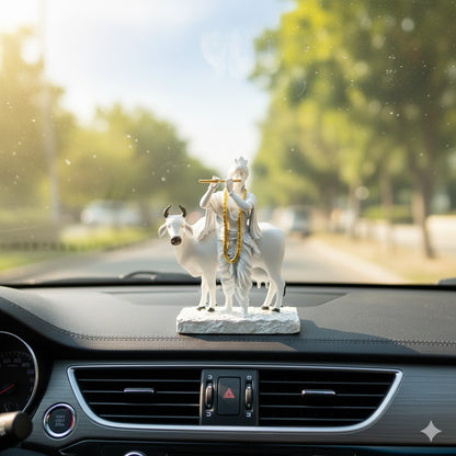 Krishna With Cow Idol