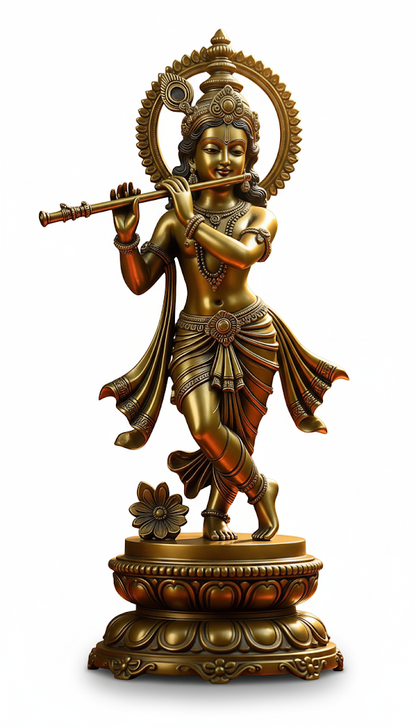 Lord Krishna Bronze Finish