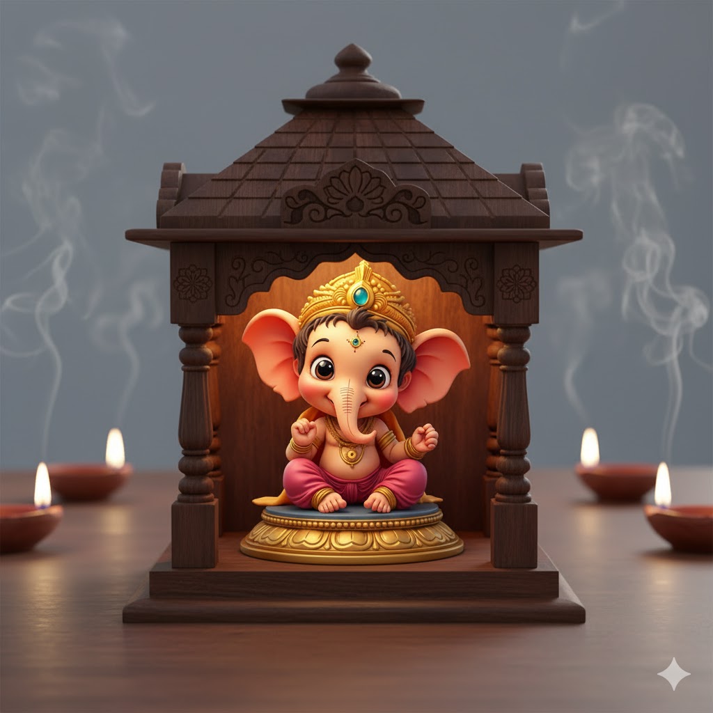 Cute Bal Ganesh Idol