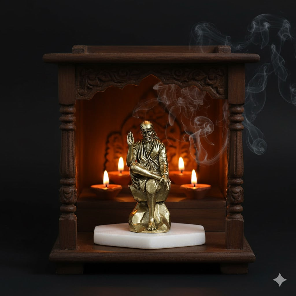 Brass Shirdi Sai Baba Statue