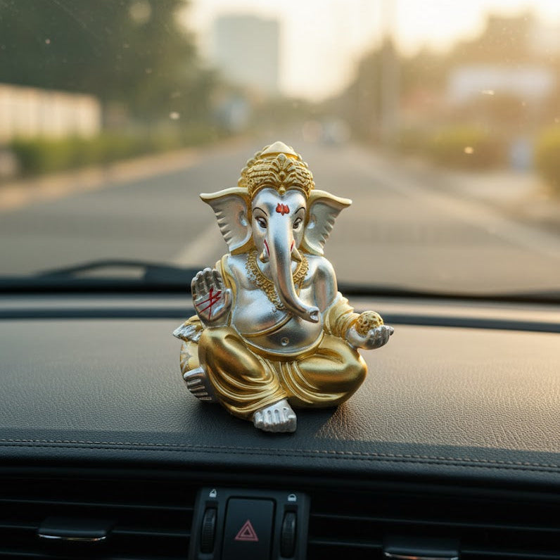 Lord Ganesha Idol Gold Plated