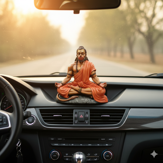 Meditating Lord Hanuman Idol