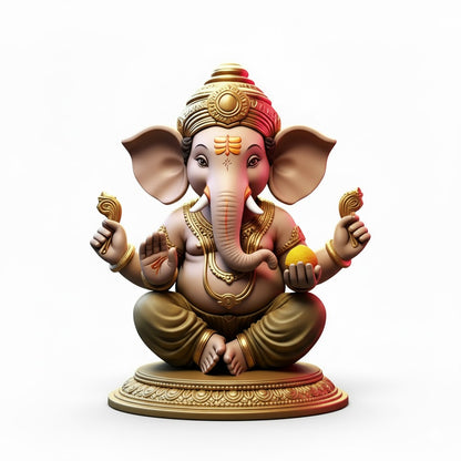 Lord Ganesha Antique Color