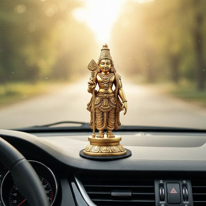 Lord Kartikey Statue (Golden Finish)