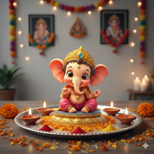 Cute Bal Ganesh Idol