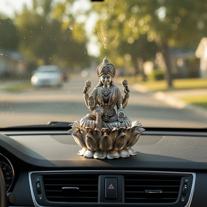 Silver Plated Lakshmi Idol