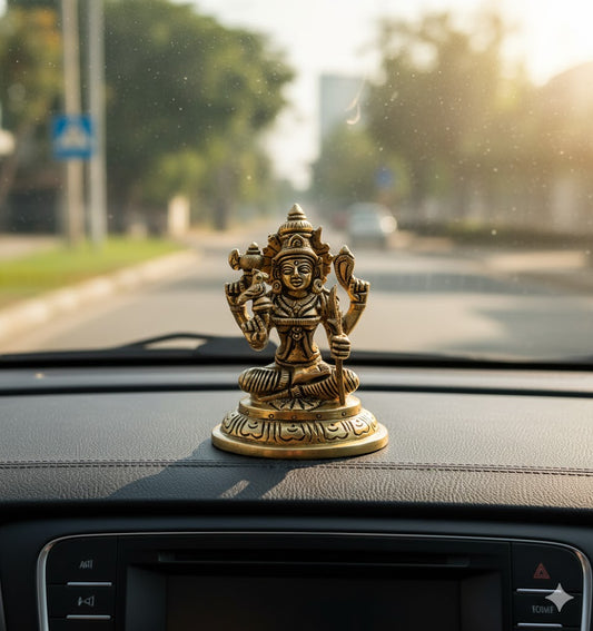 Buy Brass Kamakshi Amman Statue – 450g, 4″ Handcrafted Goddess Idol For Pooja & Home Use