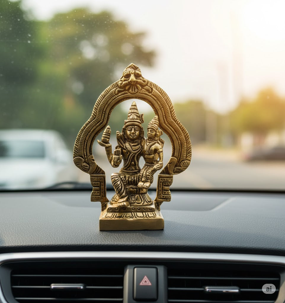 Brass Swarna Akarshana Bhairava Idol
