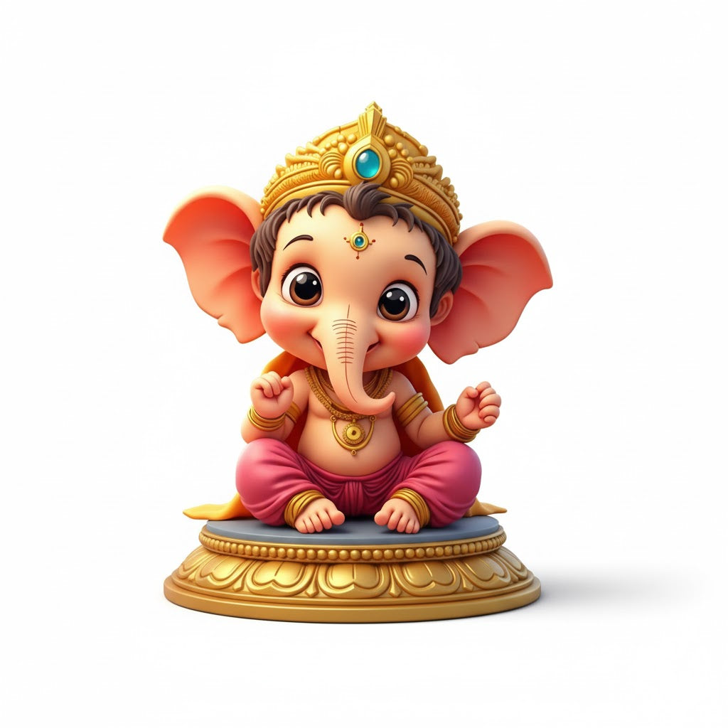Cute Bal Ganesh Idol