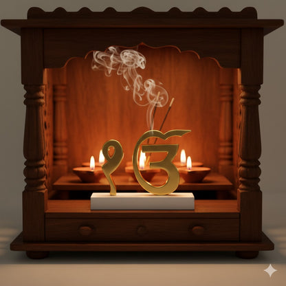 Ek Onkar for Car Dashboard - Gold Plated 4 Inch