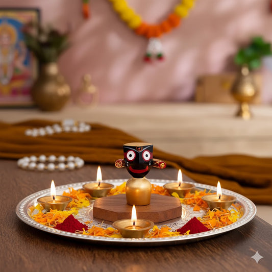 Lord Jagannath Murti - Gold Plated