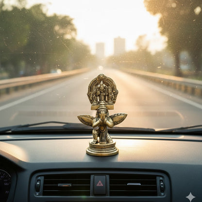 Brass Balaji on garuda statue, Handcrafted Tirupati Venkateshwara Idol