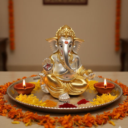Lord Ganesha Idol Gold Plated
