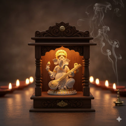 Gold Plated Lord Ganesha Idol