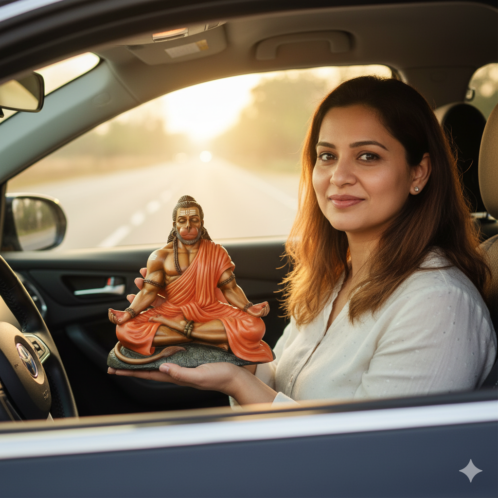 Meditating Lord Hanuman Idol