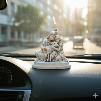 Bal Radha Krishna With Cow Idol