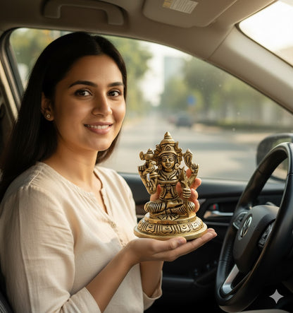 Buy Brass Kamakshi Amman Statue – 450g, 4″ Handcrafted Goddess Idol For Pooja & Home Use