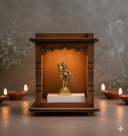 Buy Brass Ardhanarishvara Statue Online – 5 Inch, 440g Handcrafted Divine Idol