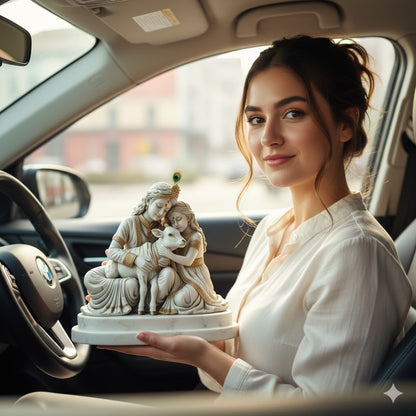 Bal Radha Krishna With Cow Idol