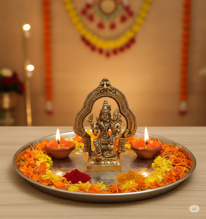 Brass Swarna Akarshana Bhairava Idol