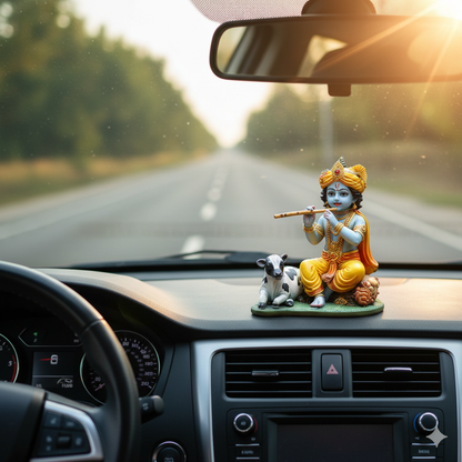 Krishna With Cow Idol