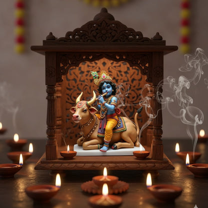 Lord Krishna With Cow