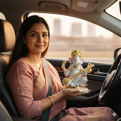 Gold Plated Lord Ganesha Idol