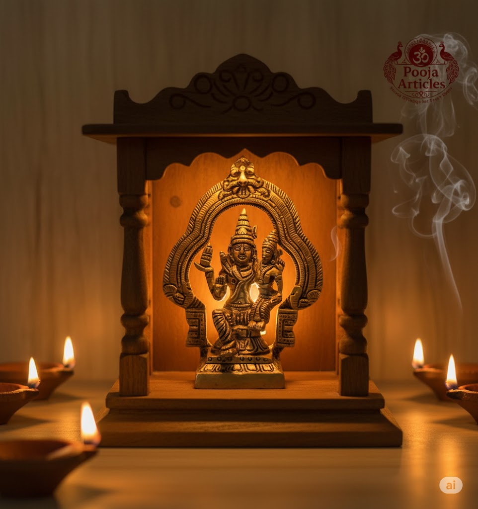 Brass Swarna Akarshana Bhairava Idol